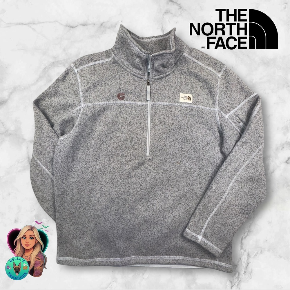 The North Face Gordon Lyons 1/4 Zip‎ Pullover Mens XL Gray Fleece Classic Jacket